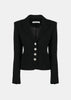 Black Tweed Boucle Jacket