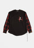 Black/Red Combined Check Long Sleeves