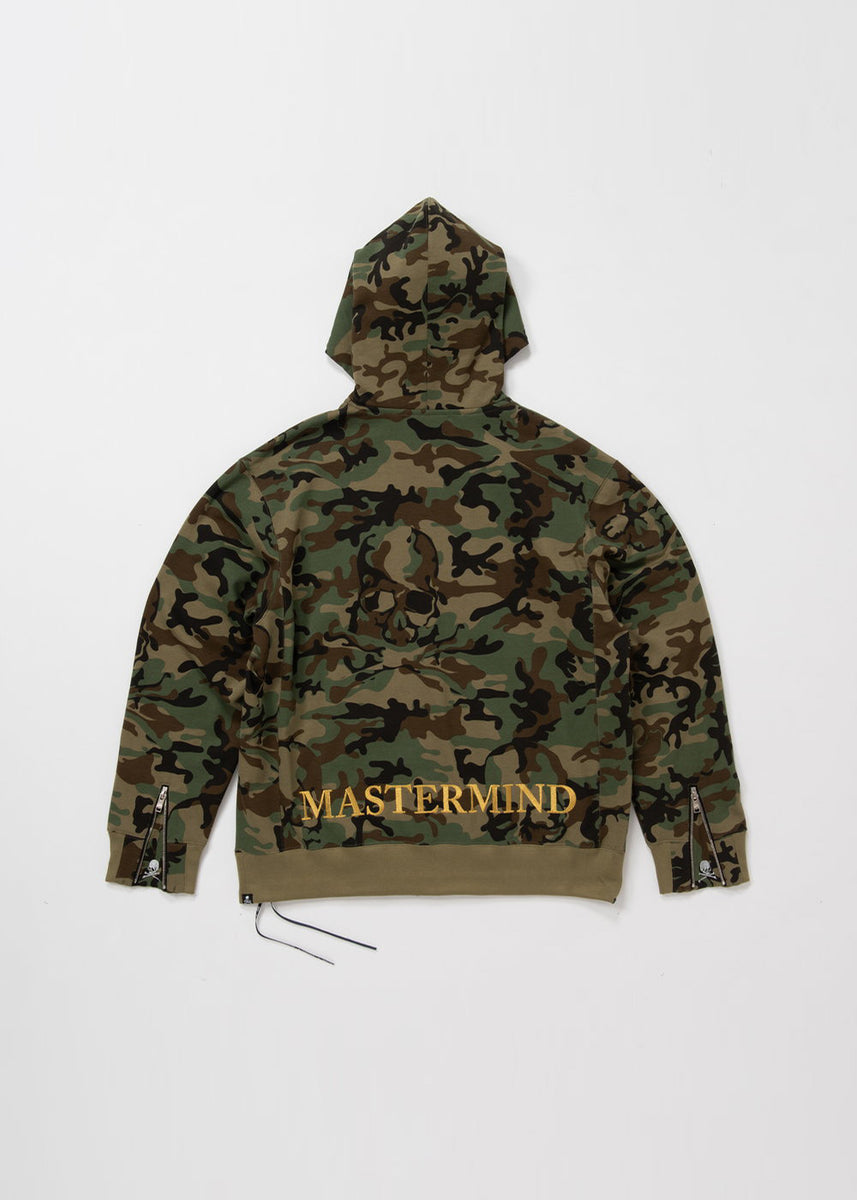 Green Camo Zip-Up Hoodie | LEISURE CENTER