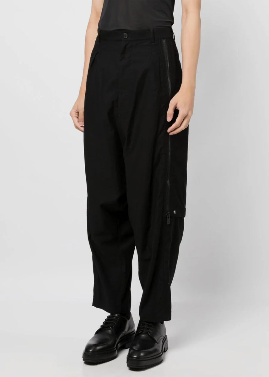 Cropped Drop Crotch Trousers in Turf Delave - 1080101