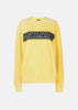 Yellow Logo-Print Detail Sweatshirt