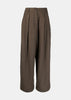 Brown Check Pattern Trousers