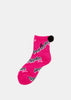 Pink Short Socks With Brahma