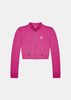 Pink Zip-up Cropped Jacket
