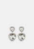 Crystal Double Hearts Earrings