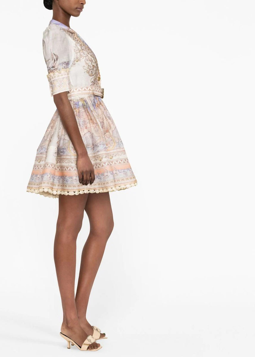 Multicolor High Tide Mini Shirt Dress | LEISURE CENTER Multicolor High Tide Mini Shirt Dress | LEISURE CENTER
