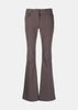 Dove Purple Low-Rise Flared Trousers