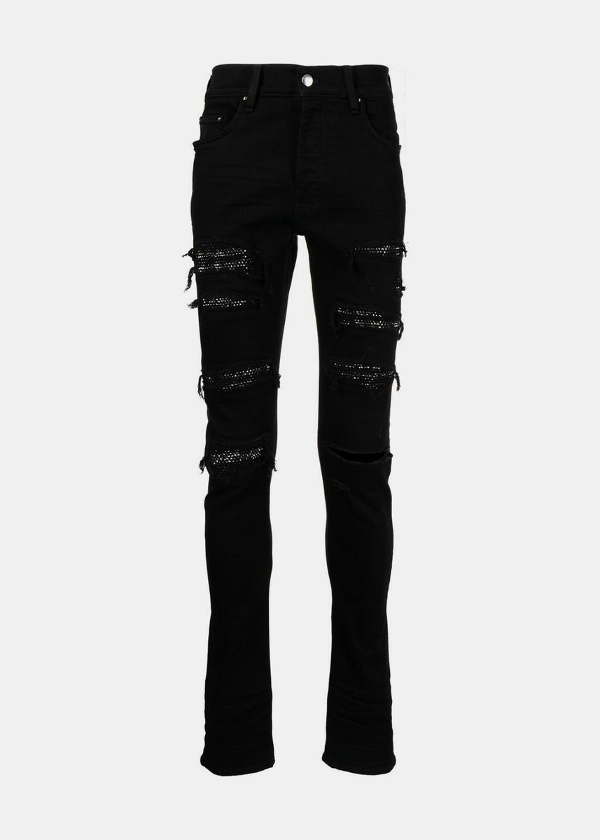 Black Crystal Thrasher Jeans LEISURE CENTER