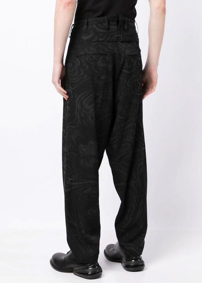 Momoluna Women Dragon Drawsting Pocket Straight  Casual  Full Length Sportwear Pants