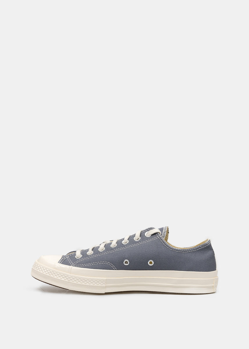 Grey Converse Black Heart Chuck 70 Sneakers | LEISURE CENTER