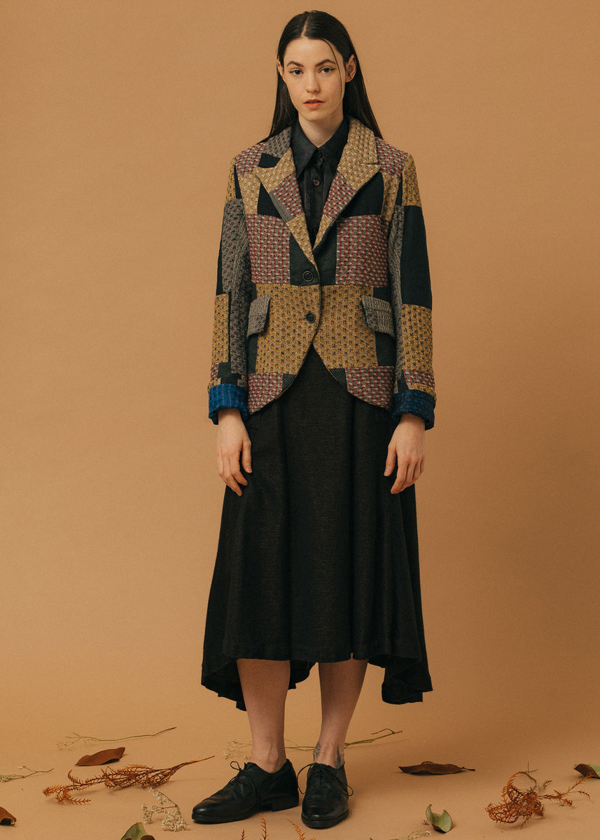 Short Tailored 19th Century Patchwork Jacket | LEISURE CENTER