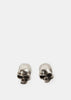 Silver Studs Skull Earrings