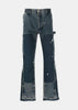 Navy Paint-Splatter Detail Jeans
