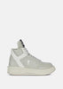 Oyster/White Turbowpn High Top Sneaker