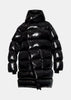 Black Hooded Padded Coat