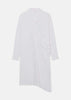 White Classic-Collar Cotton Dress