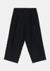 Black Twill Pants With Tab Detail