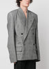 Grey Big Lapel Tailored Jacket