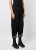 Black Stripe-Detail Tapered Trousers