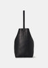 Black Saddle Leather Medium N/S Park Tote