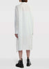 White Classic-Collar Cotton Dress