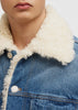 Blue Shearling-Lined Jacket