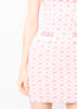 Pink Checked Jacquard Knitted Mini Dress