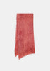 Pink Fringed Cashmere Scarf