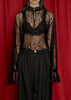 Black Lace Long Sleeve Top