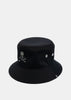 Black Swarovski Crystal-Embellished Bucket Hat