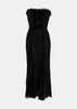 Black Velvet Bows Lace Bustier Dress