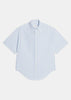 Blue Striped Short-Sleeve Shirt