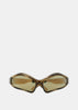 Brown Fennec Oval Sunglasses