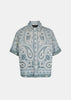 Blue Tapestry Bandana Shirt