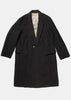 Black North Collar Long Coat