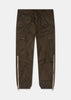 Khaki Side Zip Pentin Pants