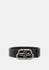 Black BB Leather Belt