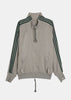 Grey 3-Stripe Track Jacket