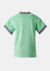 Green Logo Embroidered V-Neck T-Shirt