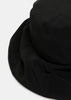 Black Tucked Crochet Hat