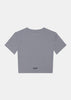 Grey Bodycon Short-Sleeved T-Shirt