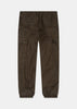 Khaki Side Zip Pentin Pants