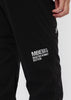 Black Vertical Knit Soccer Stretch Pants