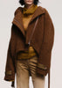 Brown Asymmetric Jacket