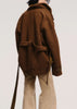 Brown Asymmetric Jacket