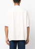 White Pinstripe Short-Sleeve Shirt