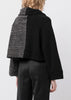 Black Asymmetric Cropped Jacket