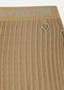 Brown Pintuck Pattern Jacquard Knit Skirt