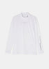 White Long Sleeve High Neck Pullover