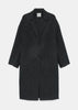 Charcoal Melange Double Cocoon Coat